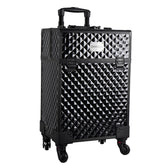 Makeup Artist Rolling Trolley Makeup Box Beauty Train Case Cosmetic Organizer  (3599 BLACK)